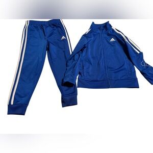 Adidas 2 piece track suit outfit kids size 5
